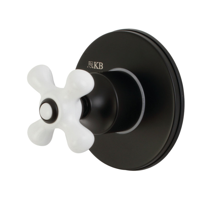Robinet de baignoire et douche Kingston, Noir mat