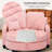 Modern Convertible  Sofa Bed With Storage Ottoman, Reclining Backrest, And Side Pocket Armrest-963692449