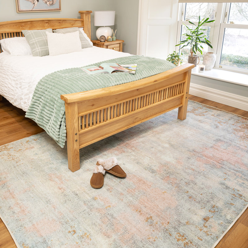 Vintage Look Cotton Flatweave Area Rug, 80cm x 150cm