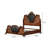 E. Bed, Dark Cherry/Oak-1739496931
