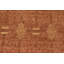 Tapis brun / rouge en laine noué à la main de style oriental Fien 8 pi 1 po x 9 pi 7 po