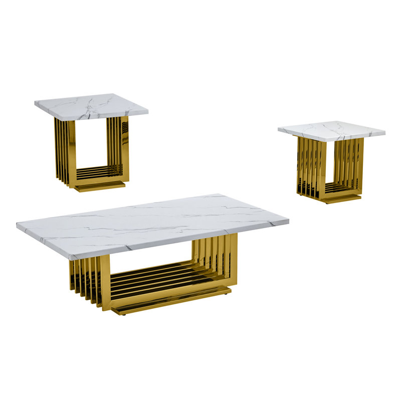 3 pièces Ensemble de tables basses