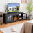 Unfinished TV Stand for TVs up to 65" with Fireplace Included-1874161539