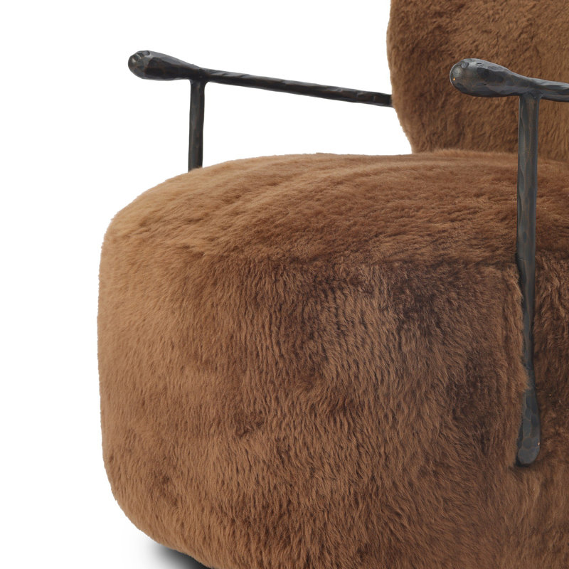 Plath Upholstered Swivel Armchair