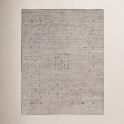 Simi Hand-Woven Geometric Cotton Wool Rug