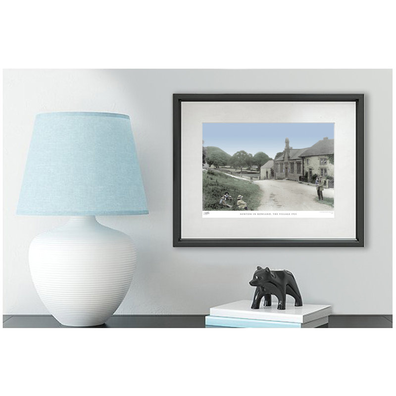 Newton In Bowland, The Village 1921 - Single Picture Frame Print, 60cm H x 80cm W x 2.3cm D