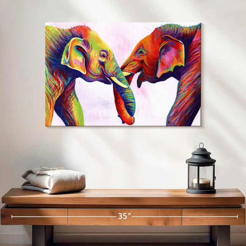 Brampt Elephant Calves, 16" H x 24" W
