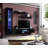 Letson 85" Modern Floating Wall Mounted Entertainment Center with 16-Color LED Lighting, High Gloss Finish-1671529084