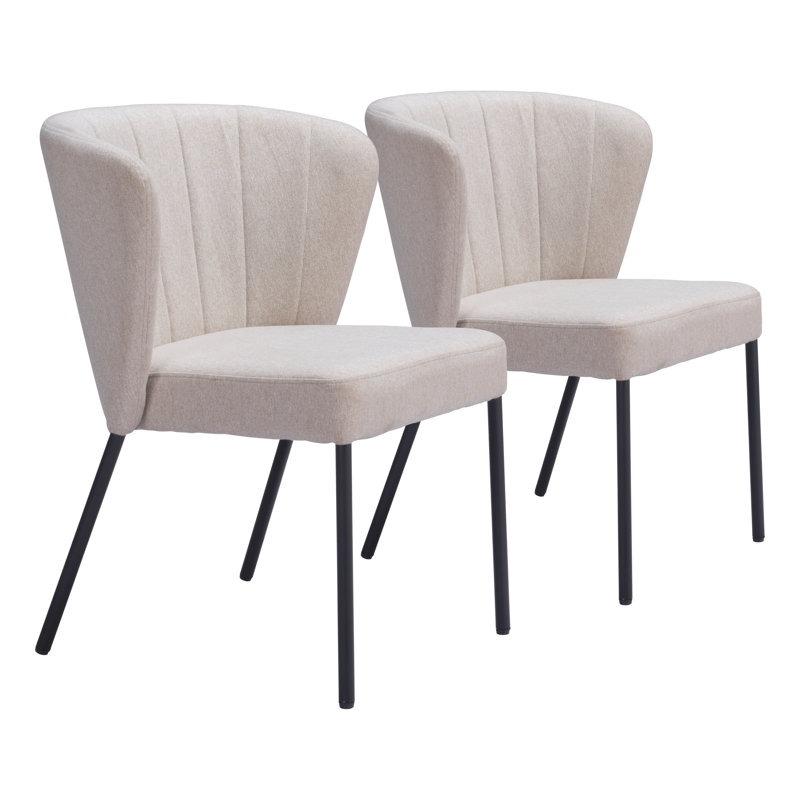 Chaise de salle à manger Chantina, Beige