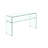 Evelyn Minimalist Glass Console Table