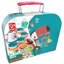 Hape: ensemble de jeu Tea Time - 15 pièces, bleu sarcelle et rose, étui de rangement, ensemble à thème nature et oiseaux, nourriture de cuisine, ensemble de jeu de jouets, tout-petits et enfants de 2 ans et plus