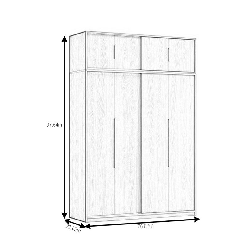 Maivish, H 97,64 po x l 70,87 po x P 23,62 po