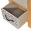 Agar 34cm W Solid Wood Bedside Table