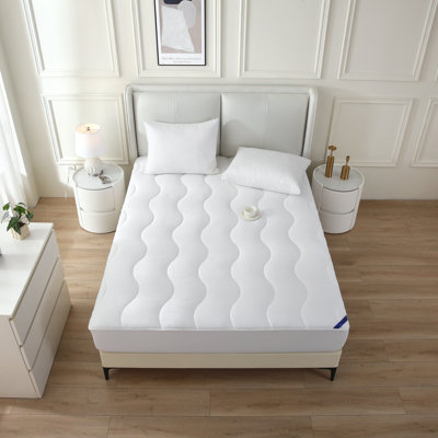  Twice as Nice 300 Thread Count Reversible Mattress Pad Twin Size