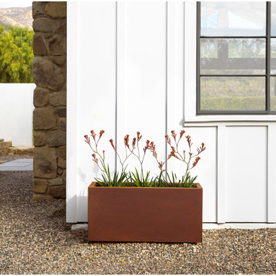 Corten Steel Series Long Box Planter
