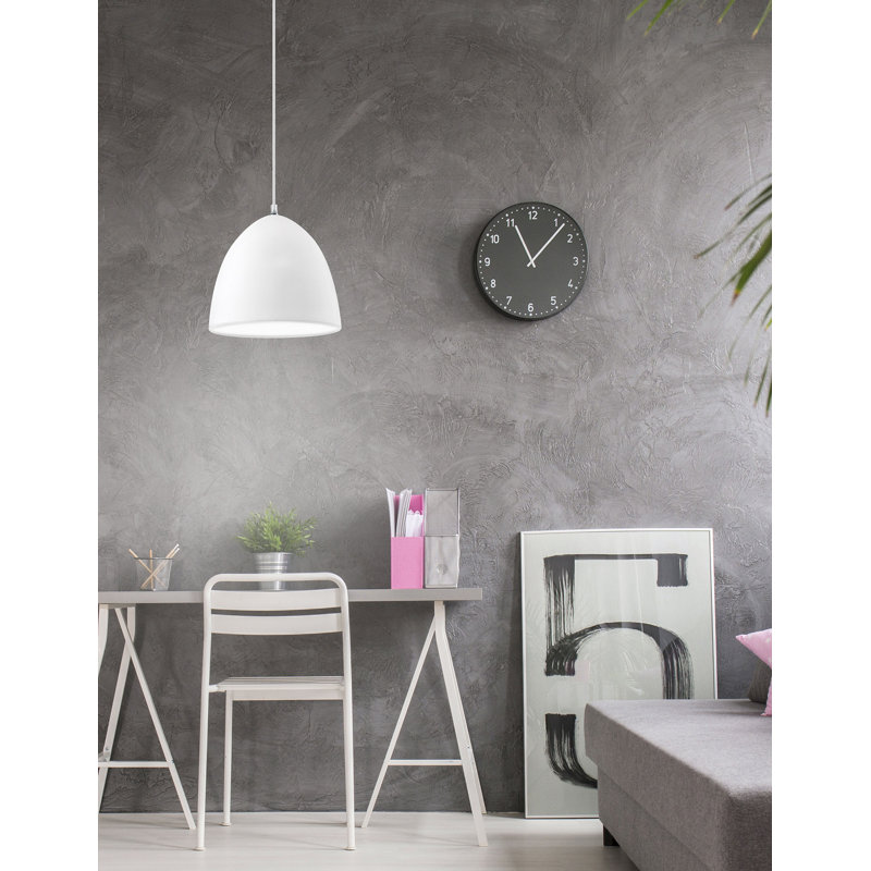 1 - Light LED Dome Pendant, White