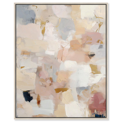 Aura of Beige Canvas Print Neutral Abstract Art by Art Remedy