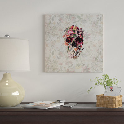 «New Skull, Square» par Ali Gulec, impression sur toile tendue