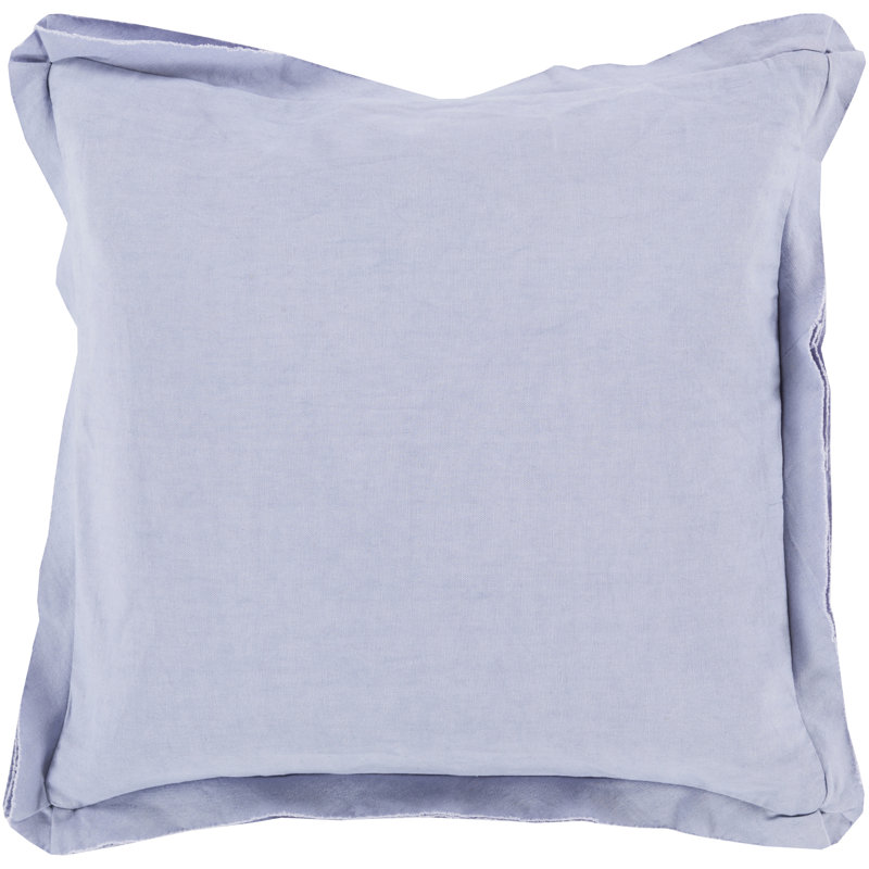 Housse de coussin en coton Triple Flange, Fuchsia, 22 po x 22 po