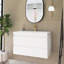 Ensemble de meuble-lavabo simple 36 po avec plateau en marbre Betsey-98747987