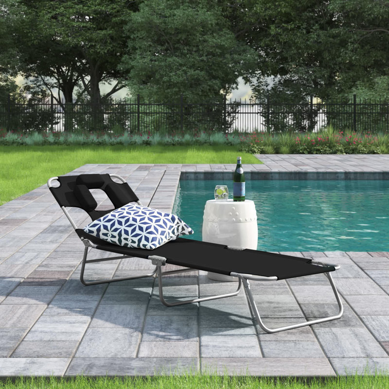 Kymere 75.6" Long Single chaise, Black