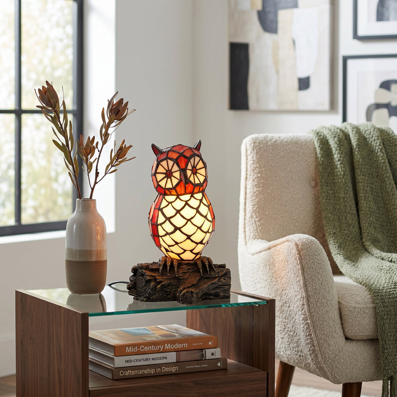 Lampe de table Tiffany Style Owl