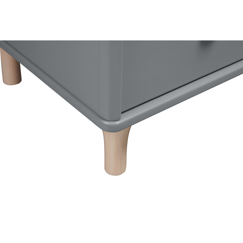 Lolly 3 Drawer Changing Table, Gray/Washed Natural
