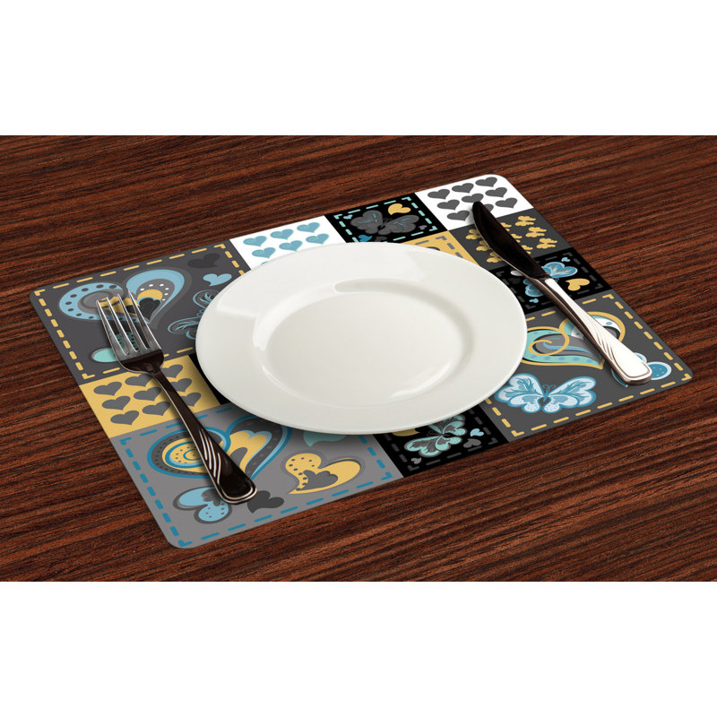 Polyester Abstract Rectangle Placemat