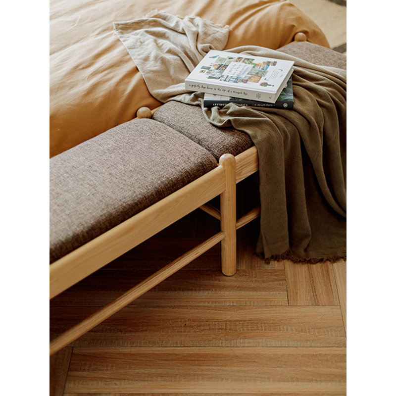 Banc en bois massif Modern Luxury, Marron foncé