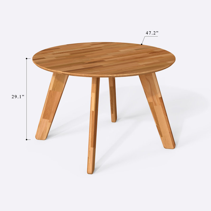 Table de salle à manger Monroe, H 29,13 po x L 47,2 po x l 47,2 po