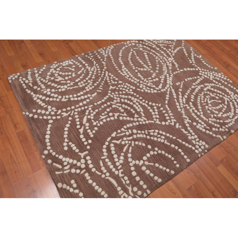 Wool Abstract Indoor Rug