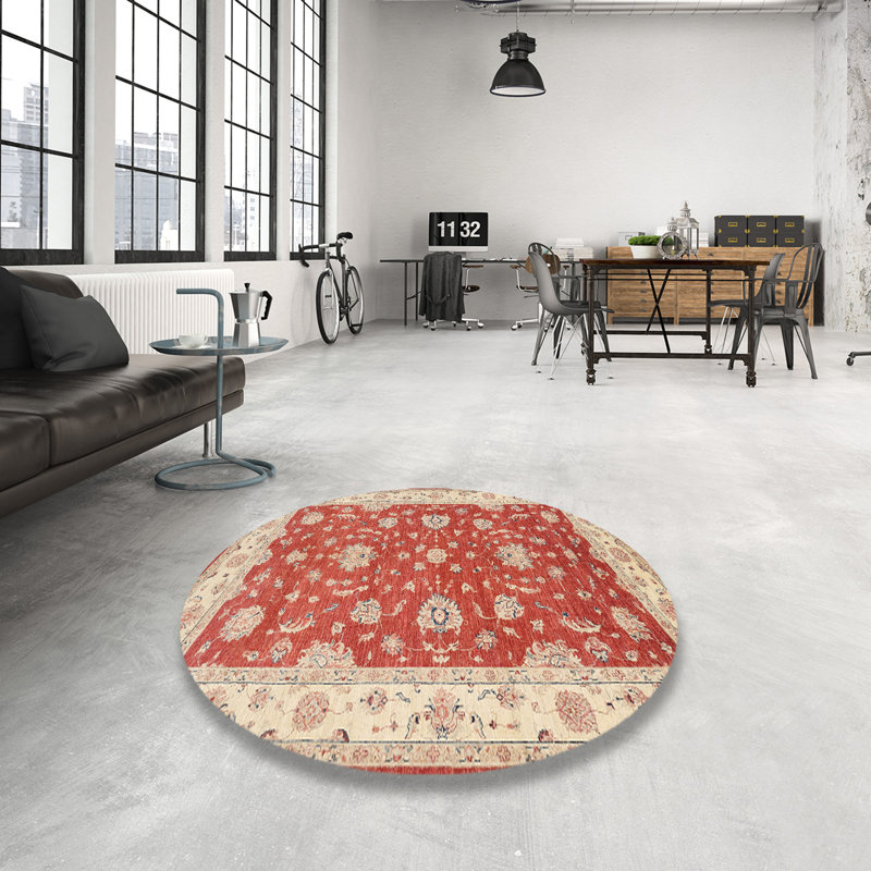 Stacey Oriental Indoor Rug, Round 8'