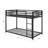 Kutcher Twin-over-Twin Iron Standard Bunk Bed -696946535