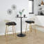 Tabouret de comptoir à hauteur fixe avec pivot