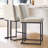 Upholstered Counter Stool with Steel Frame-54500708