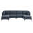 Cheryal 123" Wide Reversible Modular Sofa & Chaise with Ottoman-297490057