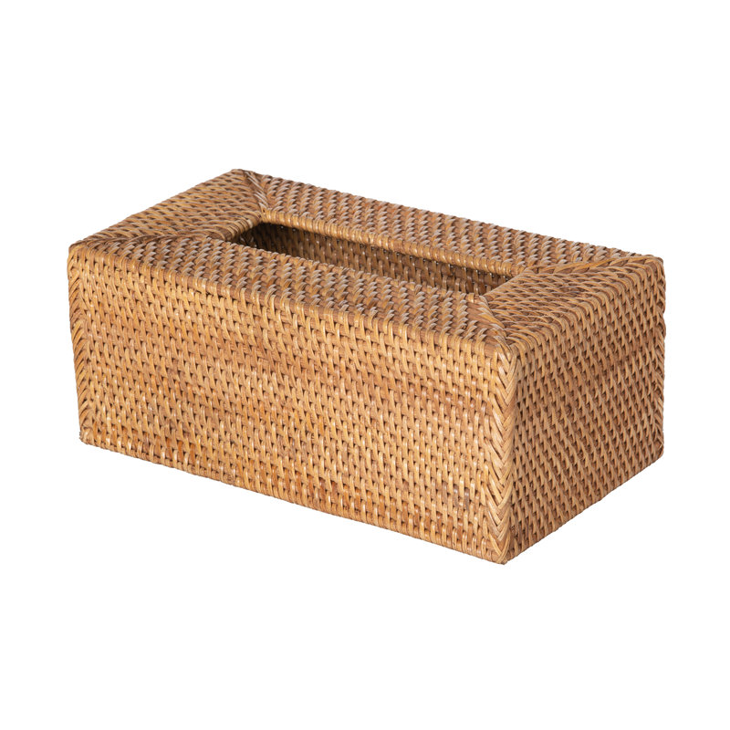 Housse pour boîte à mouchoirs Bavan, Brun