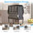 Folding Bed with 5" Foam Mattress, Headboard & Metal Frame