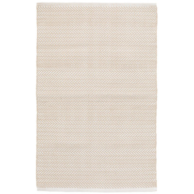 Herringbone Linen/White Handwoven Indoor/Outdoor Rug