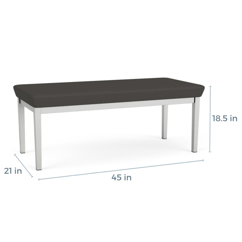 Banc en acier Lenox, Argent, Gris anthracite Patriot Plus