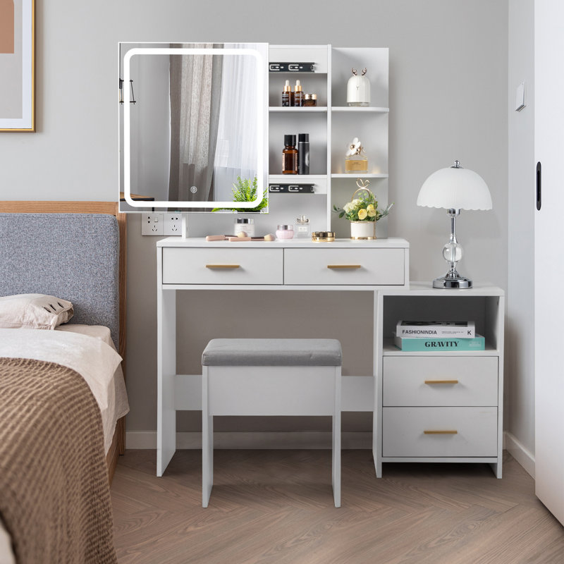 Antonyio Dressing Table with Mirror
