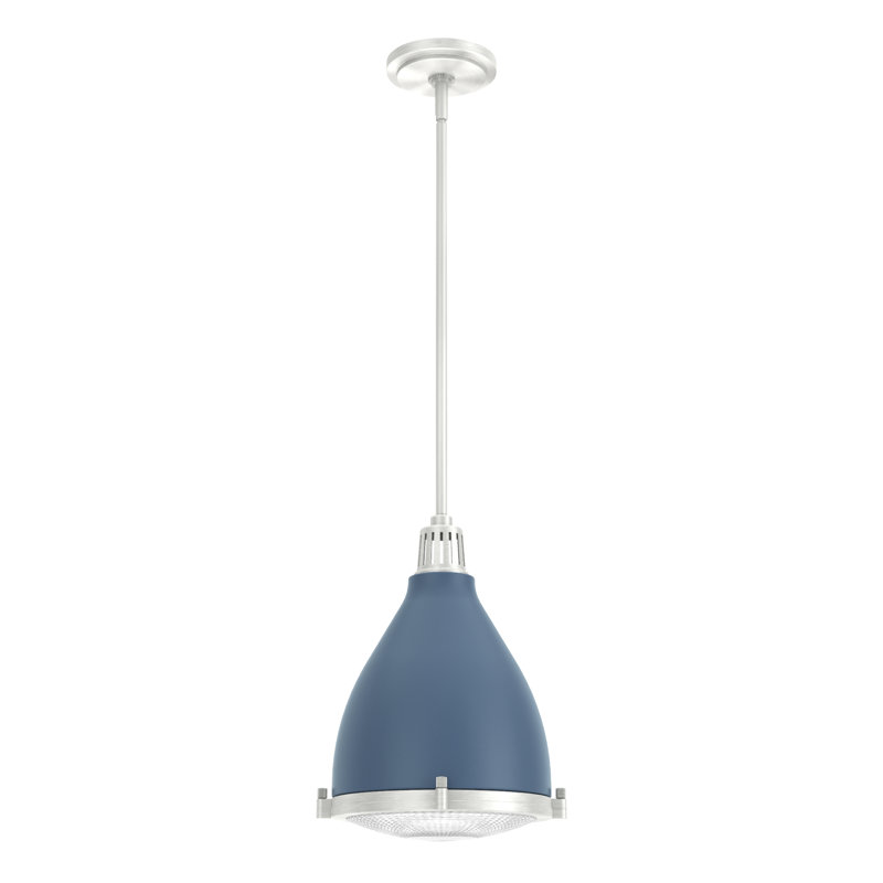 Bluff View 3 - Light Dome Pendant, Flat Matte Black, Small, 1 Light