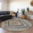 Machine Washable Indoor/Outdoor Xhevrie Khaki Rug-599880581