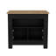 Îlot de cuisine H 35 po, avec 2 portes, 3 tablettes, noir / Macadamia-1167501934