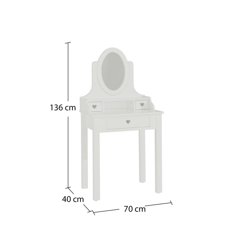 Amori Dressing Table with Mirror
