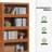 Kathaline 3 Tiers Rayon from Bamboo Bookcase Bookshelf with Invisible Acrylic Flip Doors-484057707