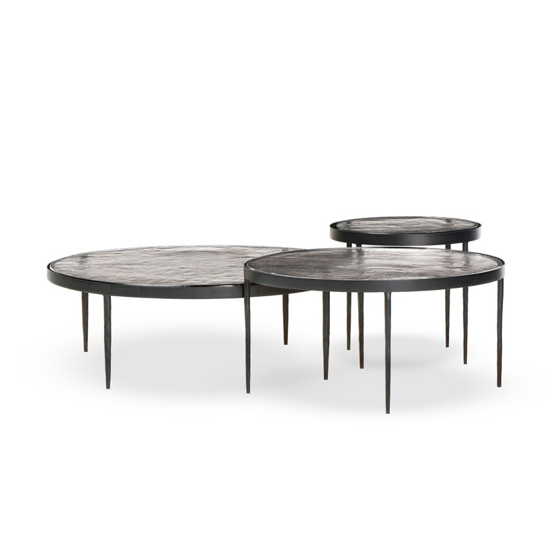 Yoko Glass Nesting Coffee Table