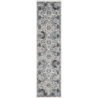Tapis oriental bleu / ivoire Christa
