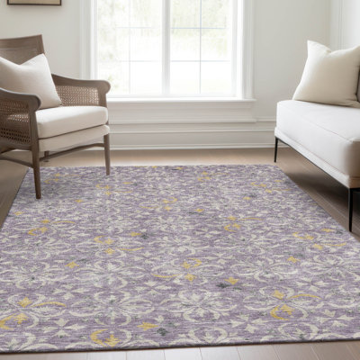 Tapis lavande Prisco lavable à la machine de qualité supérieure