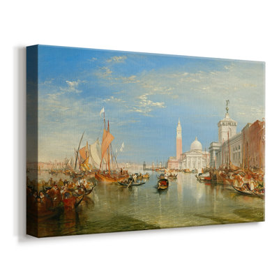 Venice: The Dogana and San Giorgio Maggiore-J.M.W. Turner-Gallery Wrapped Canvas-1834